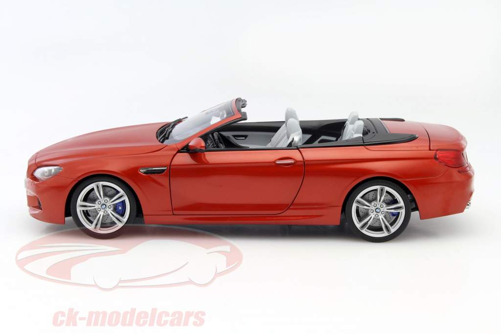 BMW M6 Convertible год 2015 оранжевый 1:18 Paragon Models