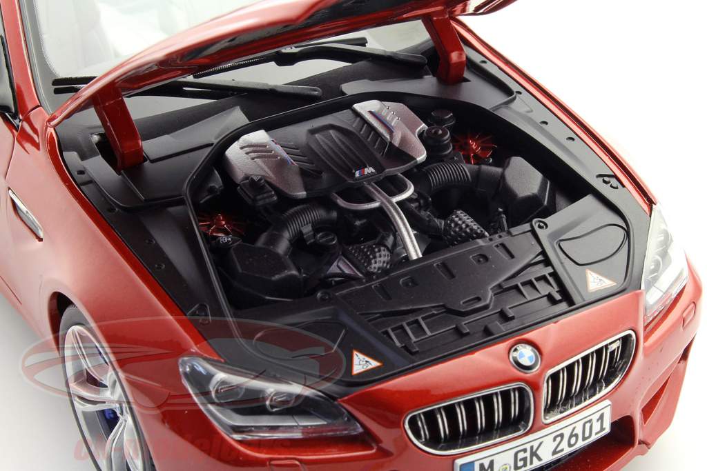 BMW M6 Convertible год 2015 оранжевый 1:18 Paragon Models
