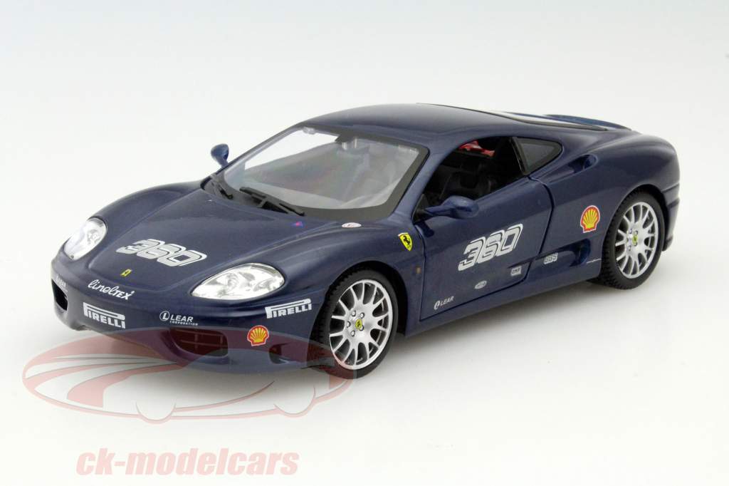 Ferrari 360 Challenge dunkelblau 1:24 Bburago