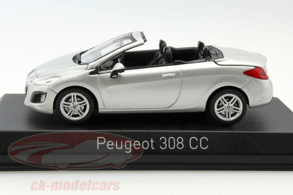 Peugeot 308 CC anno 2011 argento 1:43 Norev