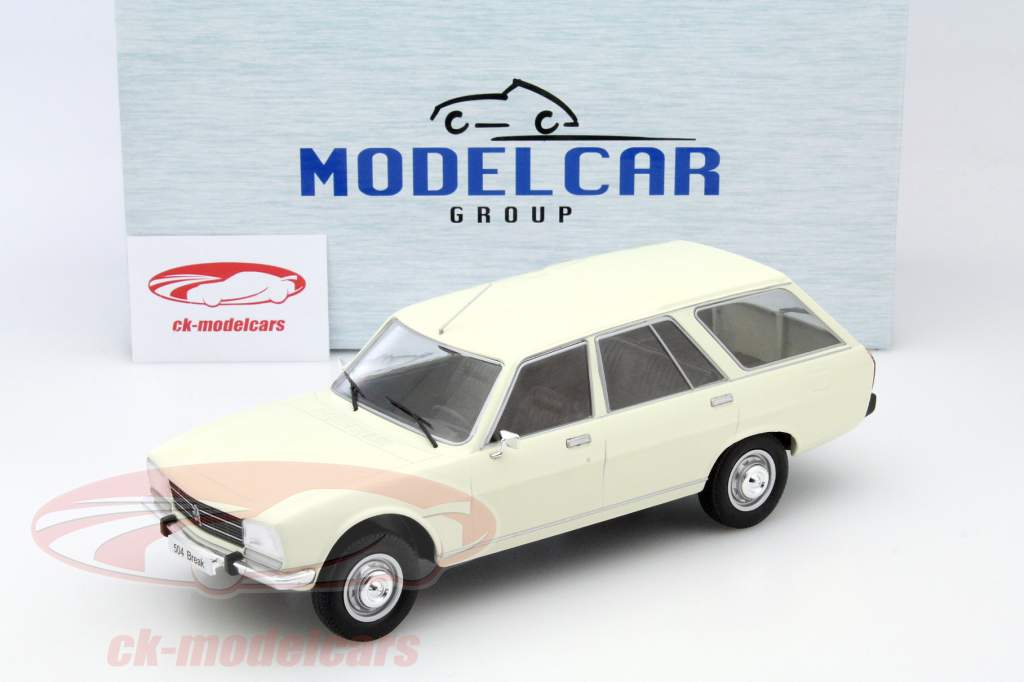 Peugeot 504 Break blanc 1:18 ModelCar Group