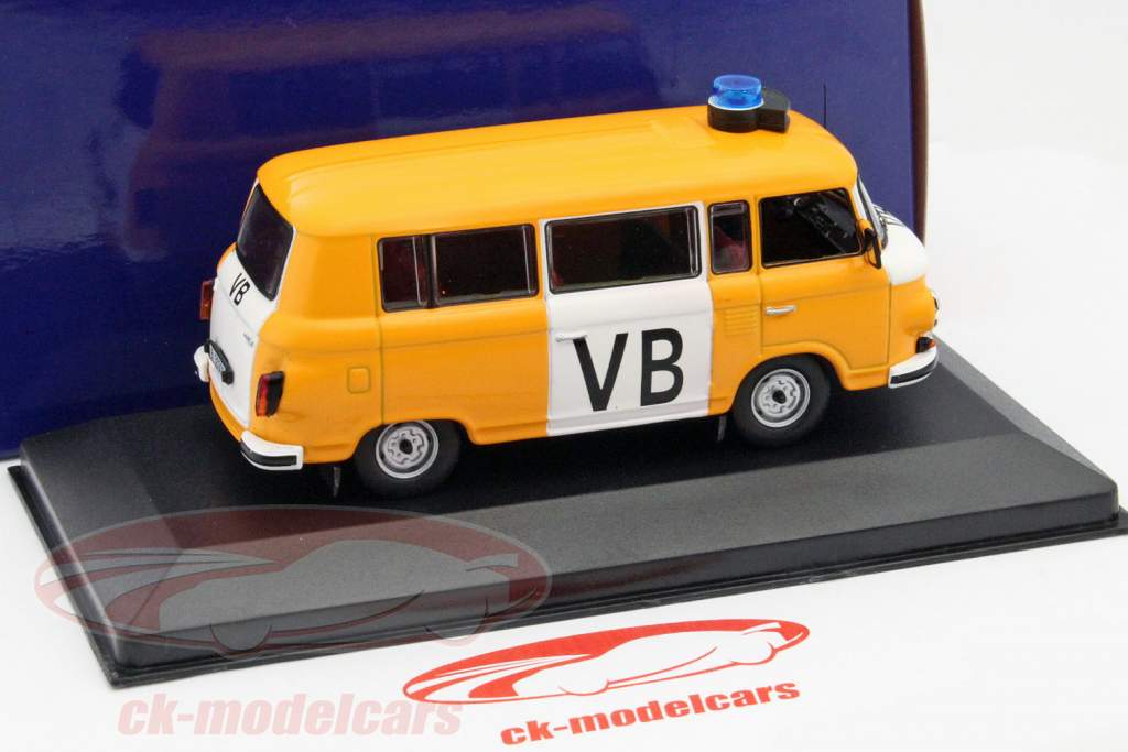 Barkas B1000 VB Polizei czechia laranja 1:43 Ixo