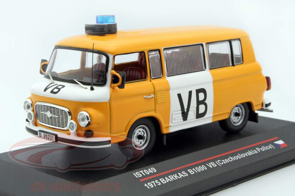 Barkas B1000 VB Polizei czechia laranja 1:43 Ixo
