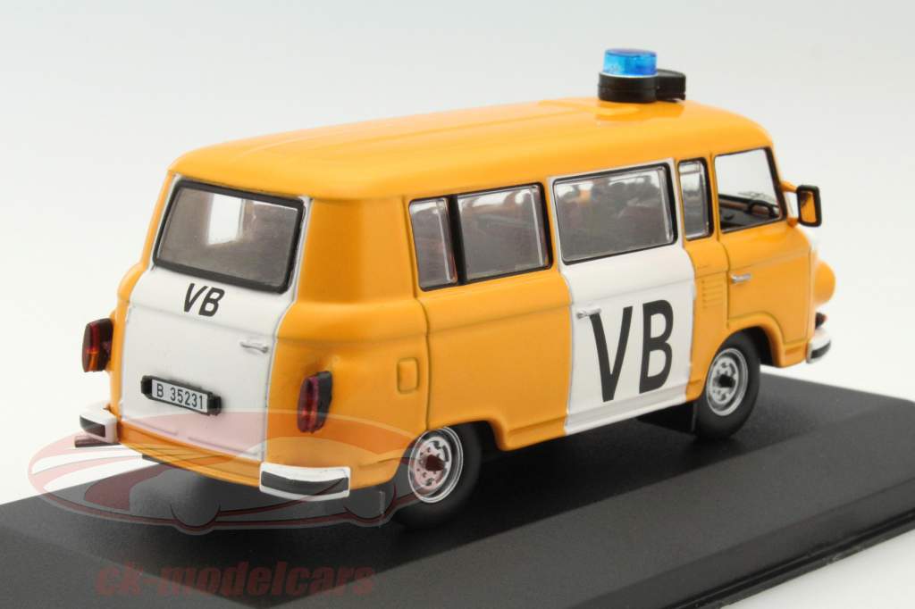 Barkas B1000 VB Polizei czechia laranja 1:43 Ixo