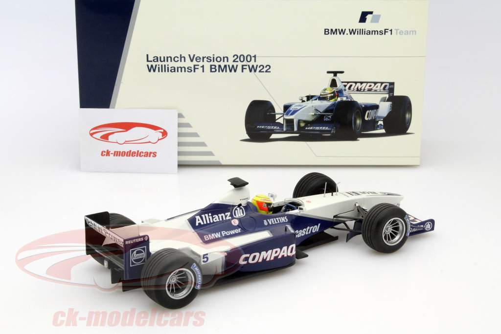 Williams formule 1 BMW FW22 Launch Version 1:18 Minichamps