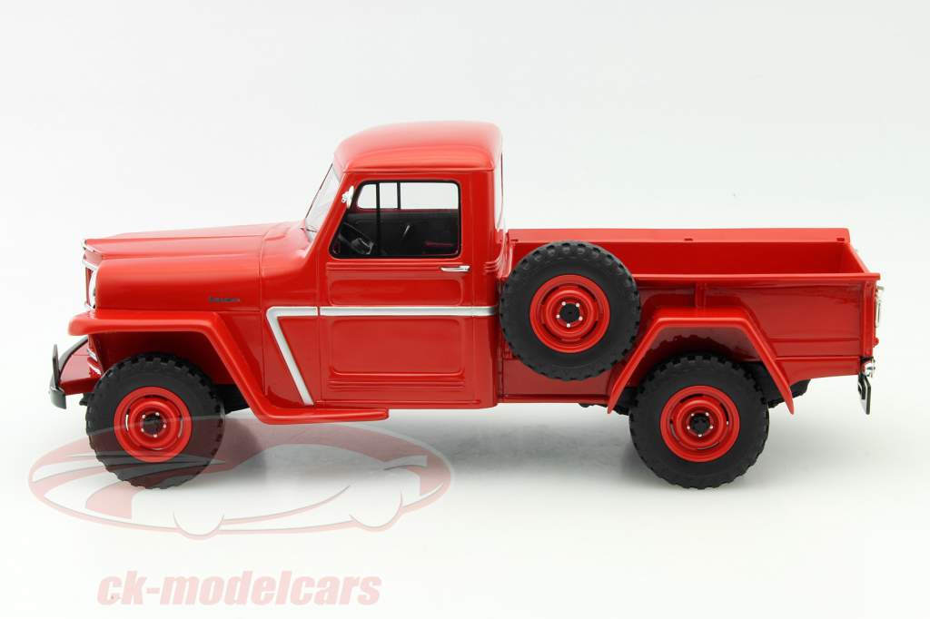 Jeep Willy's Pick Up år 1954 rød 1:18 BoS-Models