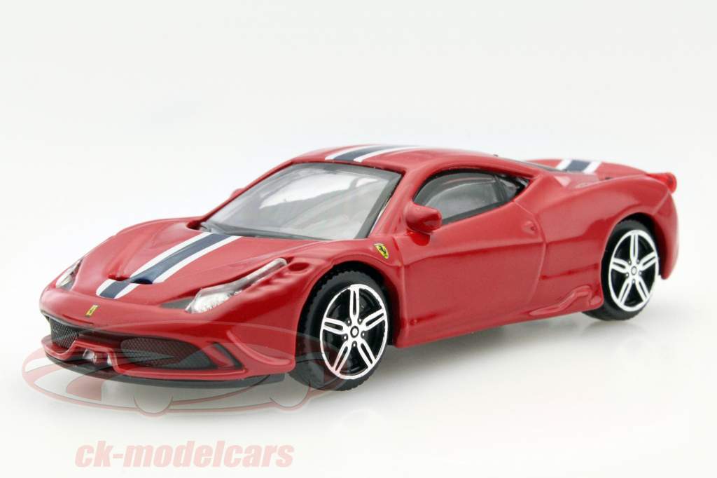 Ferrari 458 Speciale rouge / bleu / blanc 1:43 Bburago