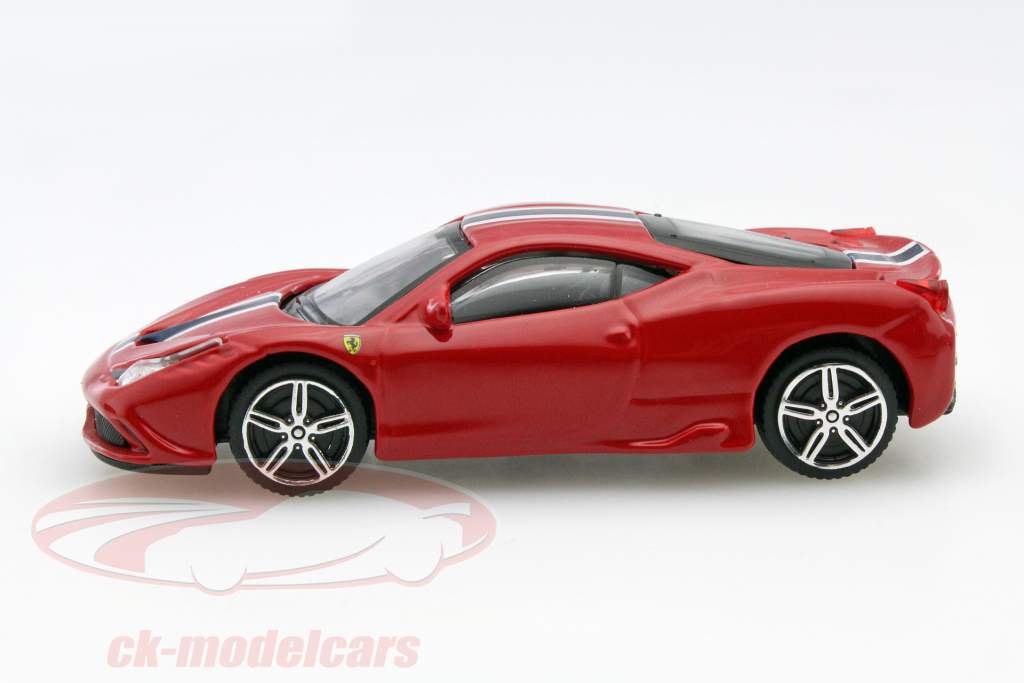 Ferrari 458 Speciale rood / blauw / wit 1:43 Bburago