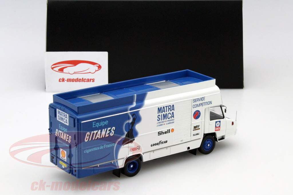 Berliet Stradair 赛跑 转运 Team Gitanes 1974 蓝色 / 白色 1:43 Ixo