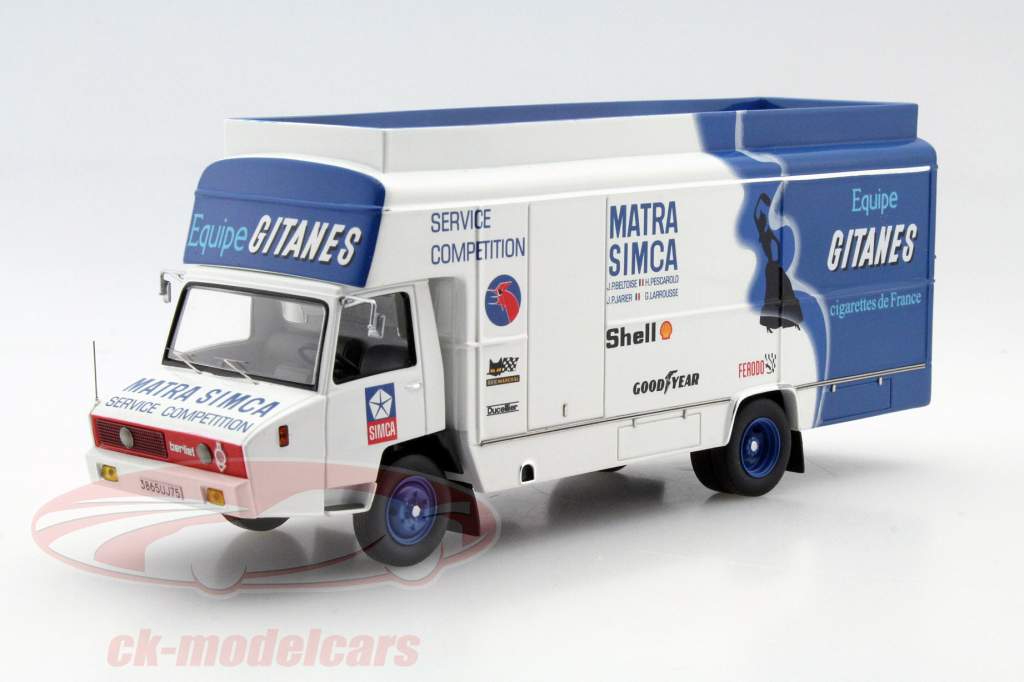Berliet Stradair 赛跑 转运 Team Gitanes 1974 蓝色 / 白色 1:43 Ixo