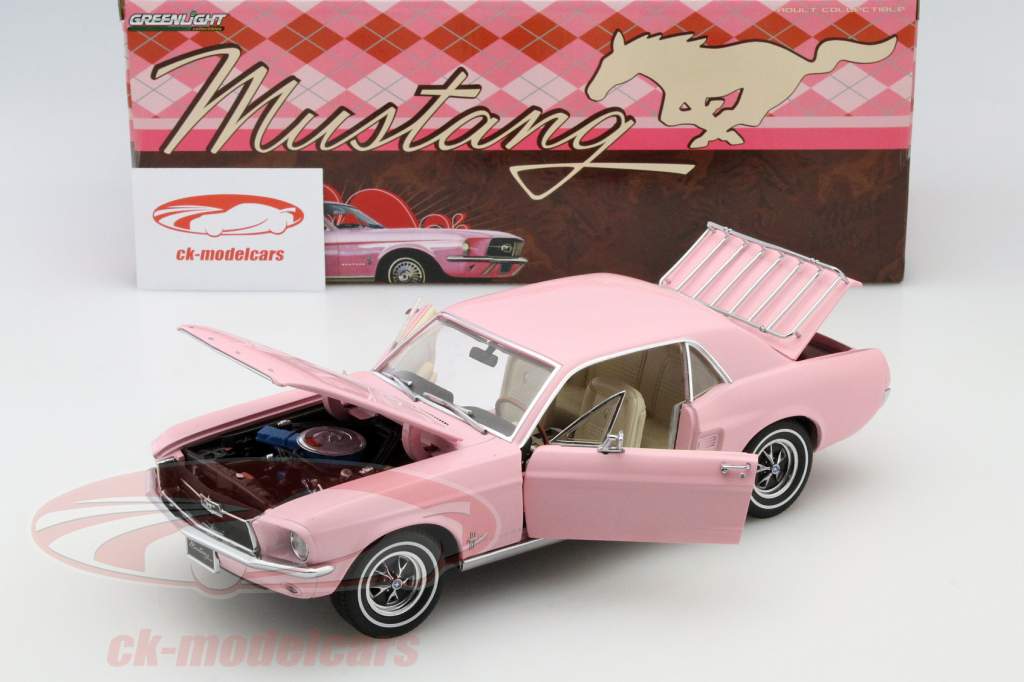 Ford Mustang 年 1967 粉红色 1:18 Greenlight