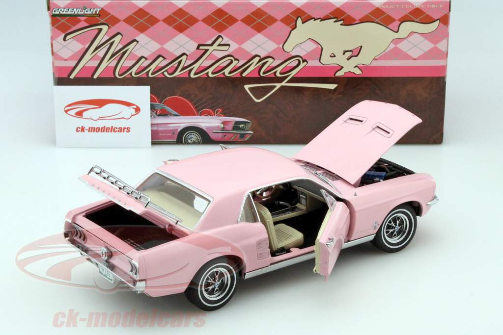 Ford Mustang 年 1967 粉红色 1:18 Greenlight