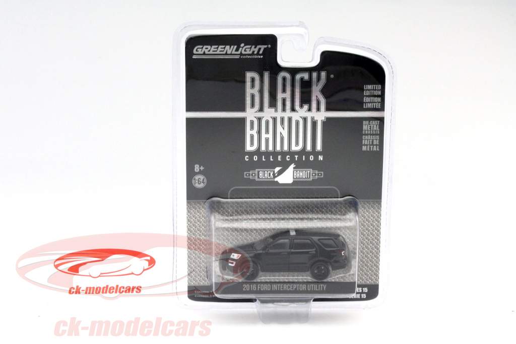 Ford Interceptor Utility anno 2016 nero 1:64 Greenlight