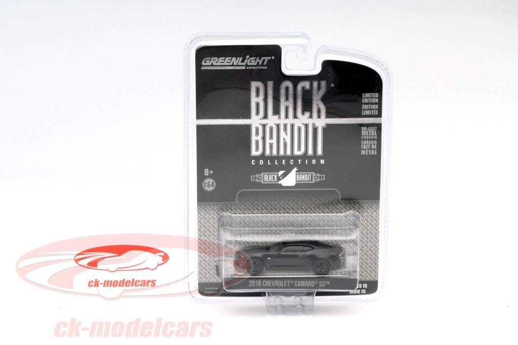 Chevrolet Camaro SS anno 2016 nero 1:64 Greenlight
