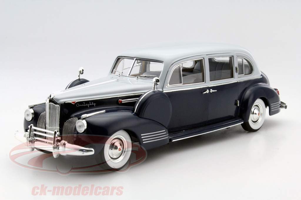 Packard Super Eight One-Eighty año 1941 azul oscuro / gris 1:18 Greenlight