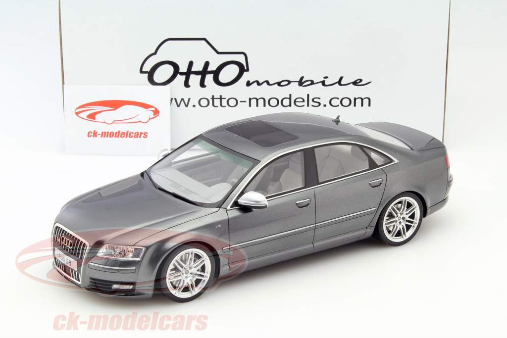 Audi S8 (D3) année 2008 daytona gris 1:18 OttOmobile