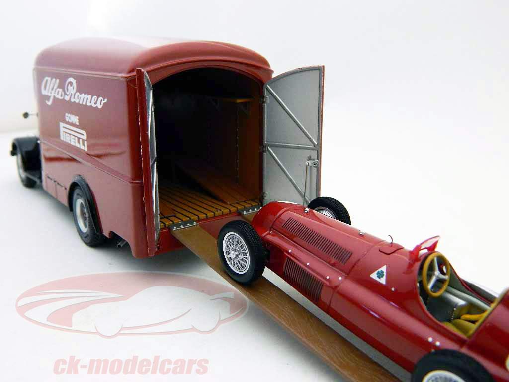 Exoto 1:43 Alfa Romeo 500 Race Car Transporter Alfa Romeo
