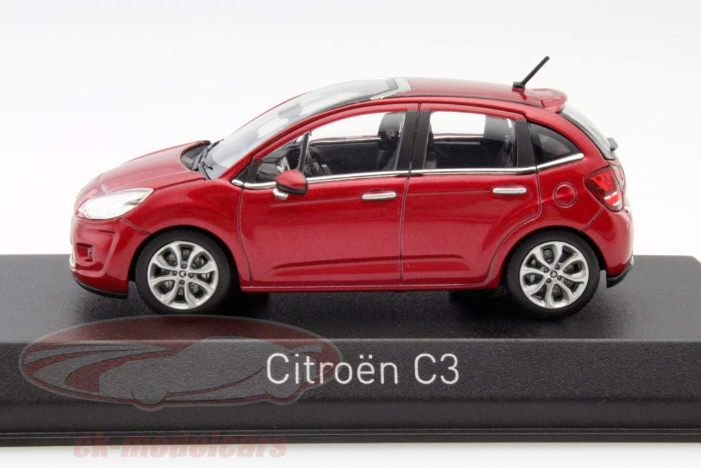 Citroen C3 год 2009 красный 1:43 Norev