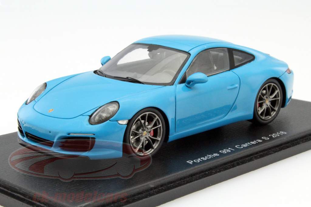 Porsche 911 (991) Carrera S år 2016 blå 1:43 Spark