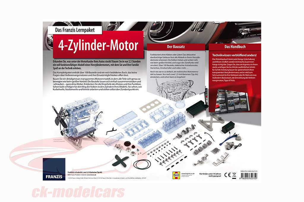 4-cylinder motor uitrusting 1:4 Franzis