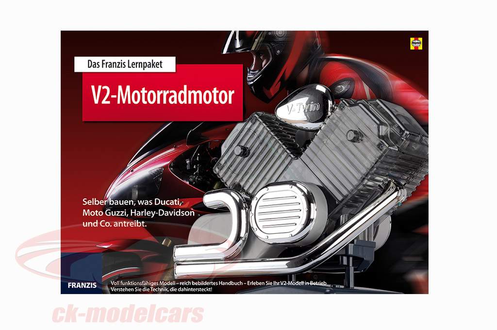 V2 motorcycle engine kit 1:4 Franzis