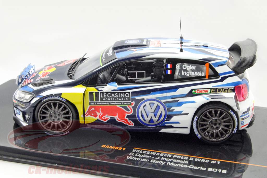 Ixo 1:43 Volkswagen VW Polo R WRC #1 Winner Rally Monte