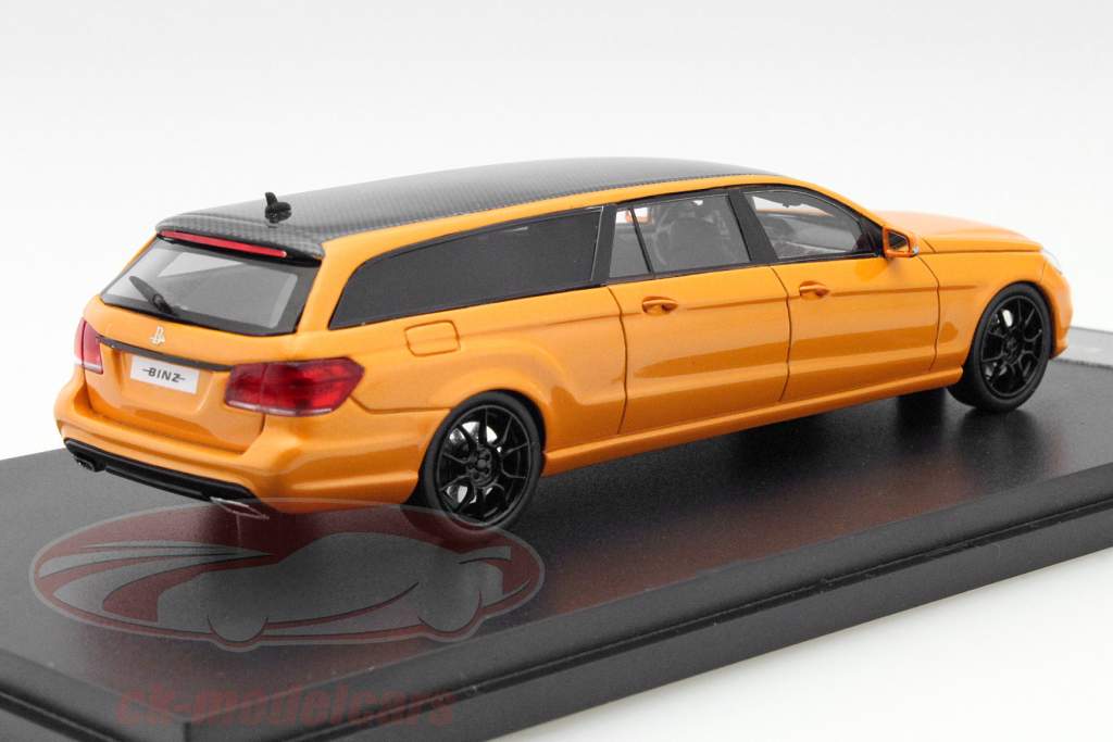 Mercedes-Benz E-Class (S212) Binz Estate Limousine année 2015 orange 1:43 GLM