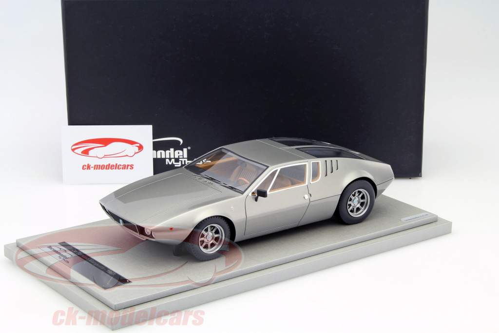 De Tomaso Mangusta Year 1971 silver metallic 1:18 Tecnomodel