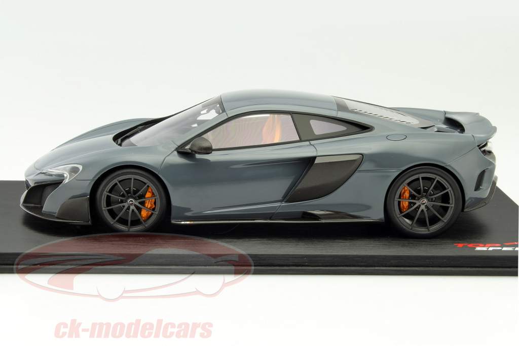 McLaren 675LT anno 2015 grigio 1:18 TrueScale