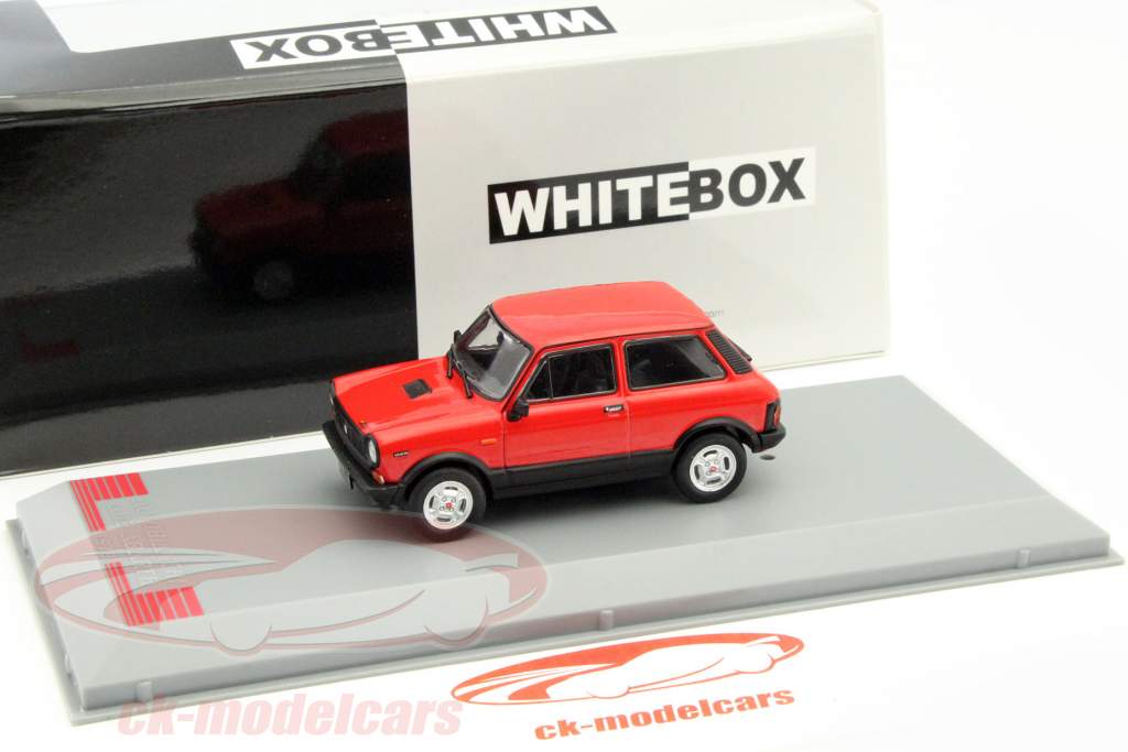 Autobianchi A112 Abarth jaar 1979 rood 1:43 WhiteBox