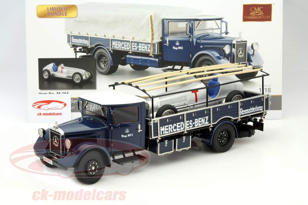 自動車 CMC1/18 MERCEDES-BENZ LO 2750 CMC 1:18 Mercedes-Benz truck Renntransporter LO 2750 set