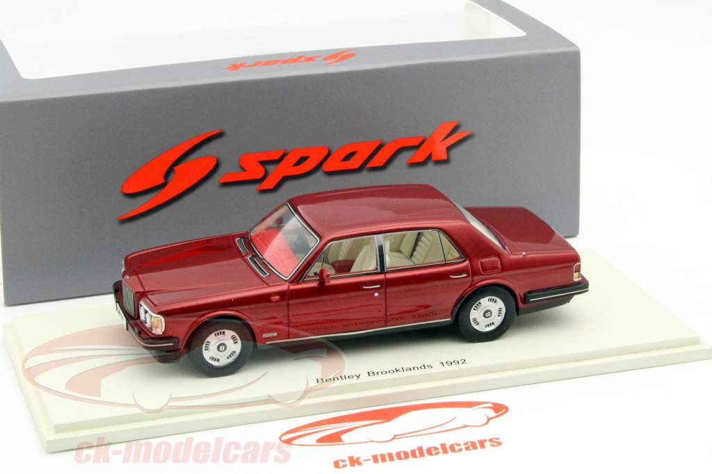 Bentley Brooklands anno 1992 rosso 1:43 Spark