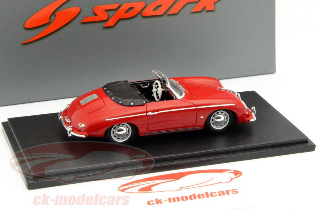 Porsche 356 Convertible D år 1959 rød 1:43 Spark