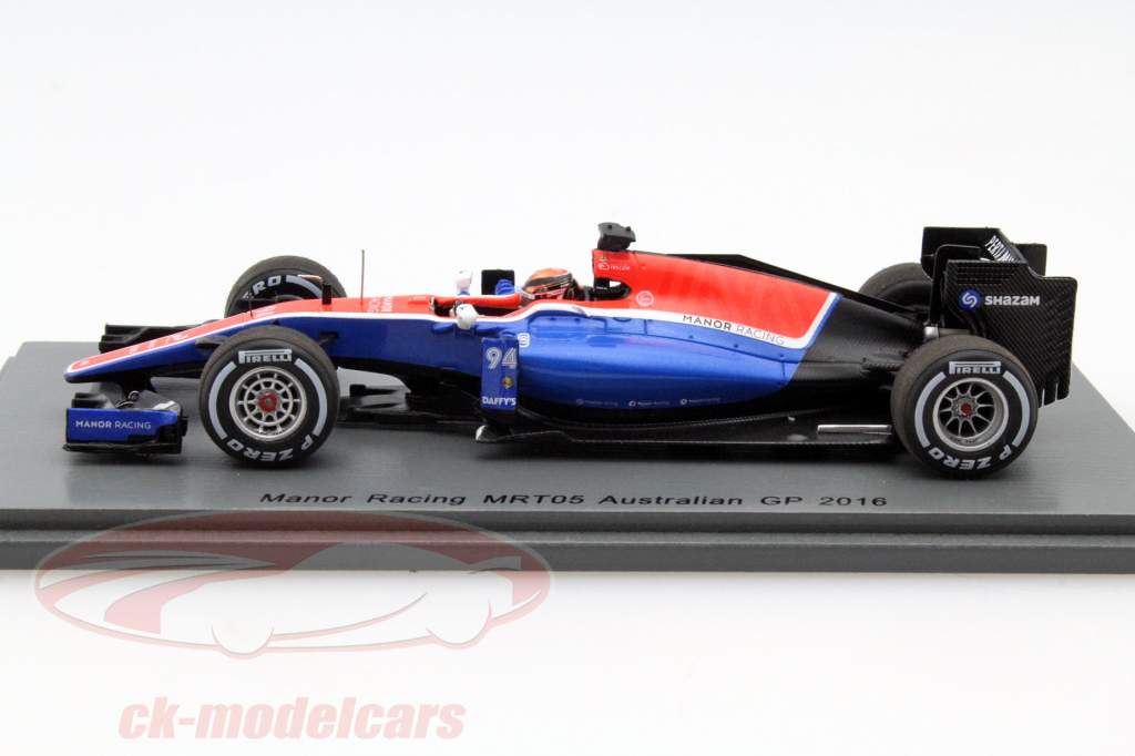 Pascal Wehrlein Manor MRT05 #94 Austrália GP fórmula 1 2016 1:43 Spark