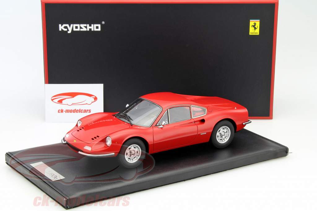 Kyosho 1:18 Ferrari Dino 246 GT rosso PHR1804R modello auto