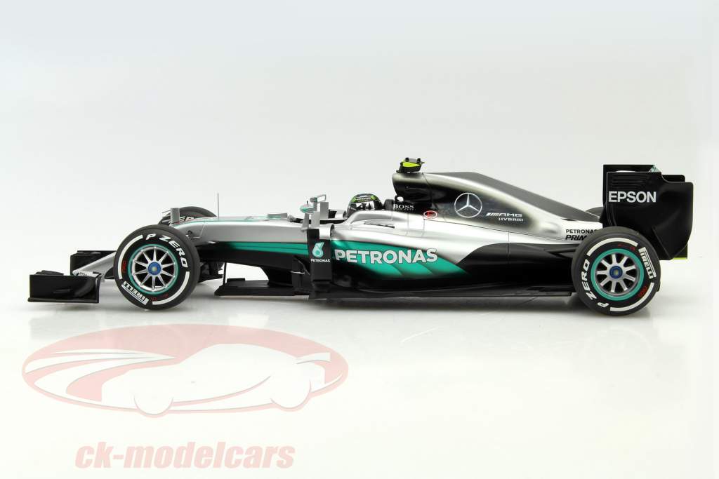 【希少品】MINICHAMPS Mercedes F1 W07 1:18 Minichamps 1:18 Nico Rosberg Mercedes F1 W07 Hybrid #6 World