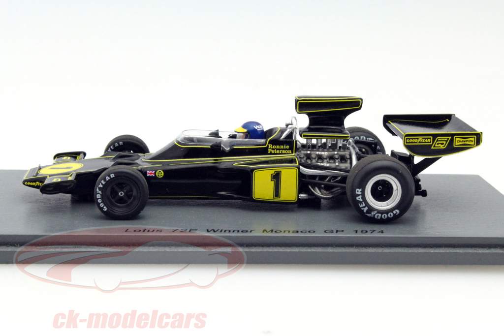 Spark 1:43 Ronnie Peterson Lotus 72E #1 Winner monaco GP