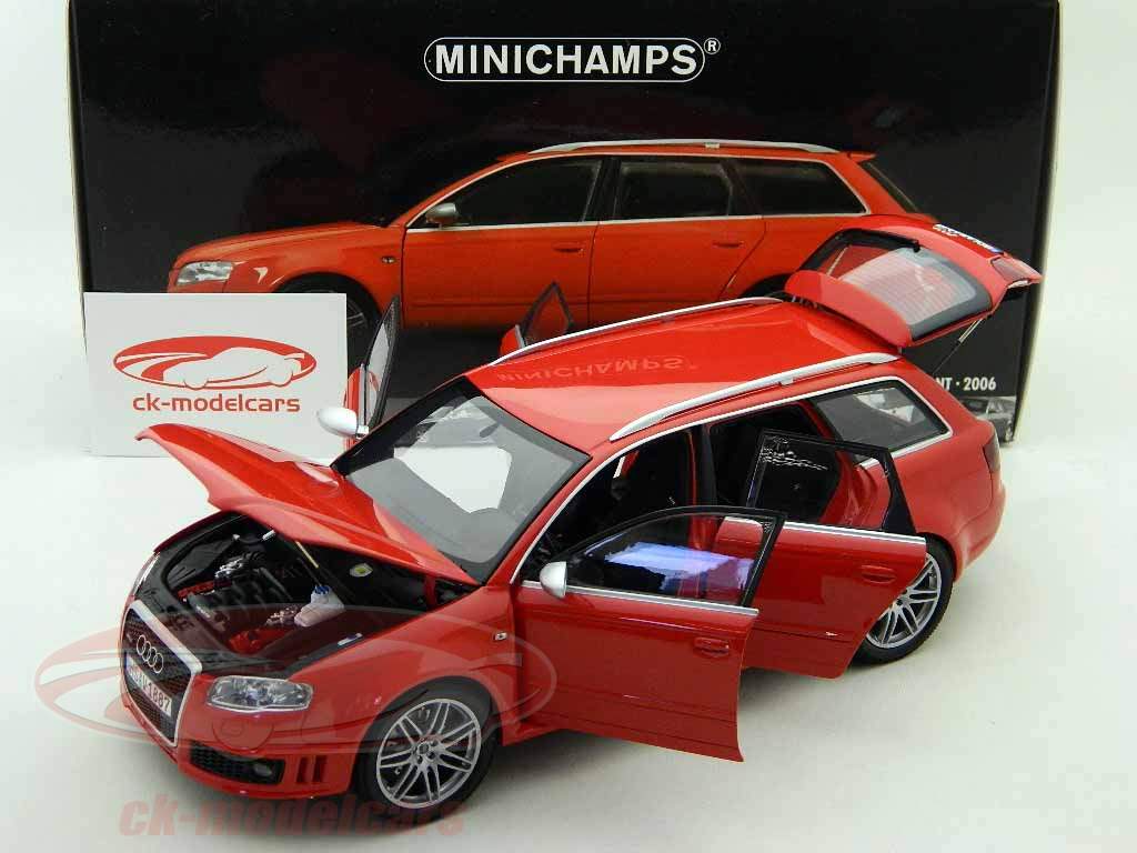 週末限定ンセール Audi 1:18 Minichamps RS4 model 100014610 red 2006 Bj. Avant ミニカー