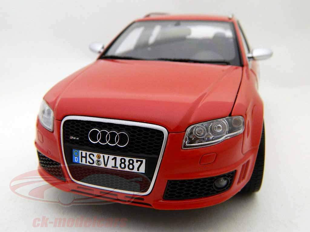 Minichamps 1:18 Audi RS4 Avant Bj. 2006 red 100014610 model