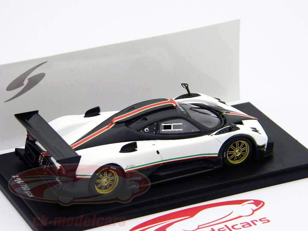 Pagani Zonda R avec rayures blanches Spark 1:43