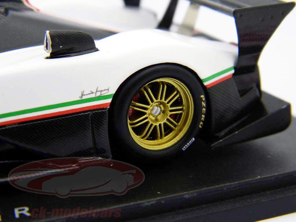 Pagani Zonda R avec rayures blanches Spark 1:43