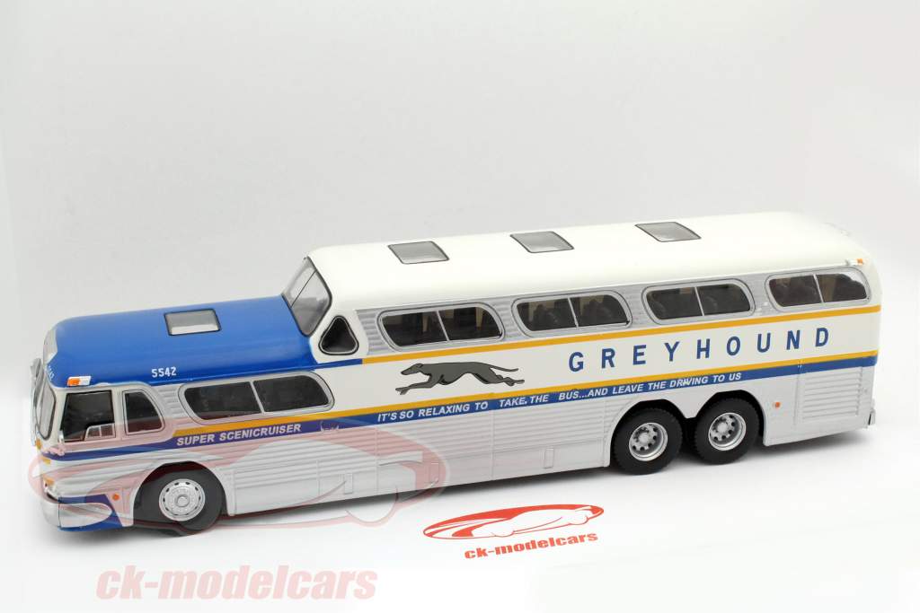 Greyhound Scenicruiser silber / blau 1:43 Altaya