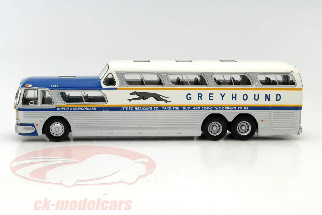Greyhound Scenicruiser silver / blue 1:43 Altaya