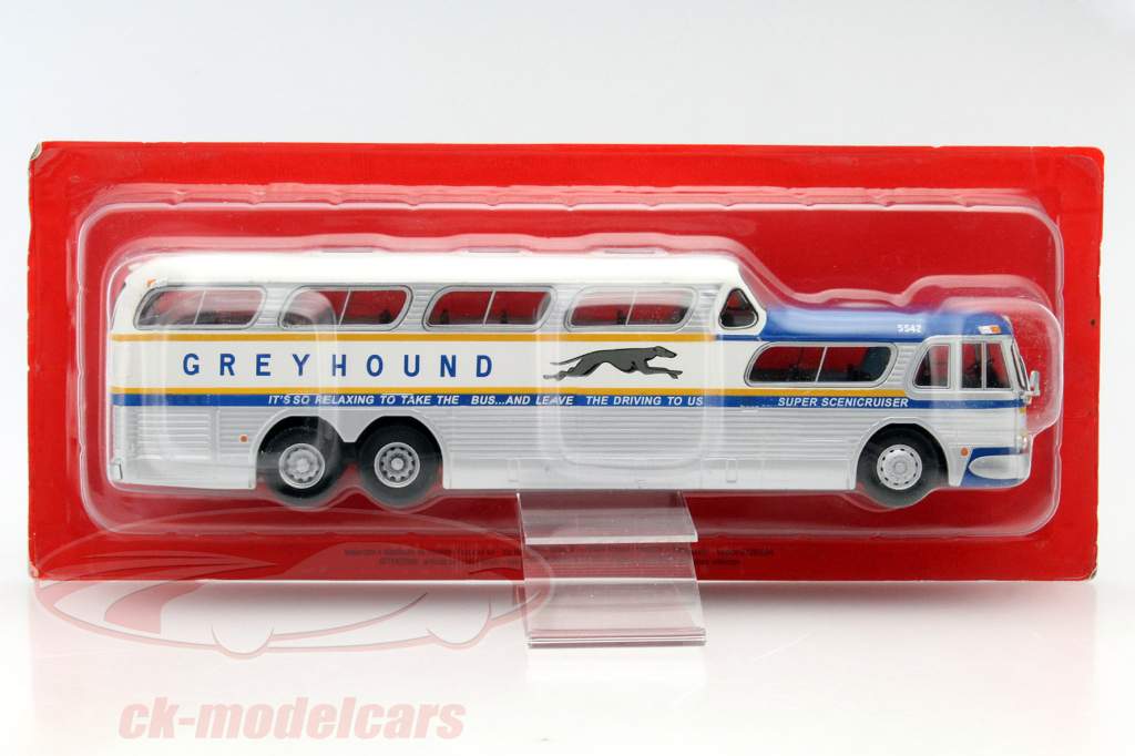 Greyhound Scenicruiser argento / blu 1:43 Altaya