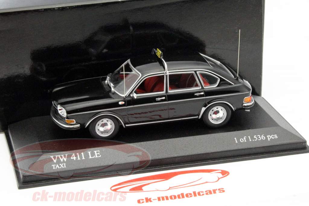 PMA/'69 VWフォルクスワーゲン 411 LE 1/43 絶版 Minichamps 1:43 Volkswagen VW 411 LE Taxi Year 1969 black
