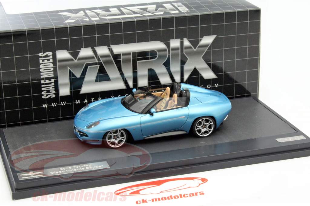 Alfa Romeo Touring Disco Volante Spyder Baujahr 2016 hellblau 1:43 Matrix