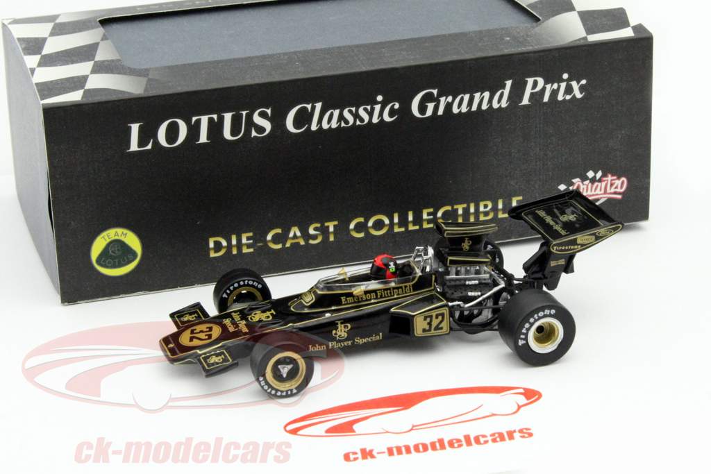 E. Fittipaldi Lotus 72D #32 verdensmester Belgien GP formel 1 1972 1:43 Quartzo