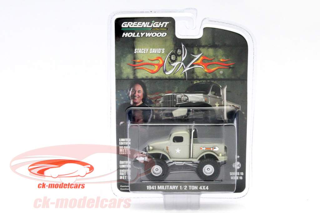 Pick Up Truck military 1/2 Ton 4x4 TV series Stacey David's GearZ 2007 1:64 Greenlight
