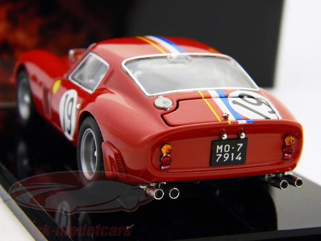 Kyosho 1:43 フェラーリ250 GTO第19位24ルマン1962 05121A