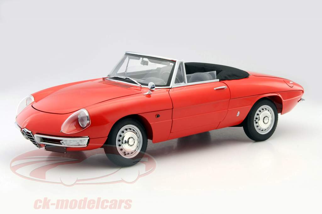 Alfa Romeo 1600 Duetto Spider rød 1:8 WhiteBox